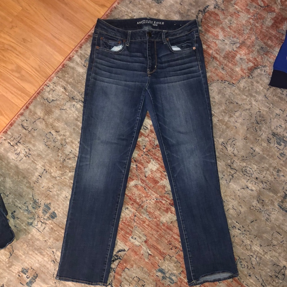 American eagle super straight stretch jeans size 12